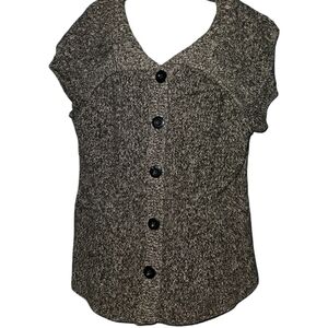 Kenneth Cole New York Button Down Short Sleeve Cardigan